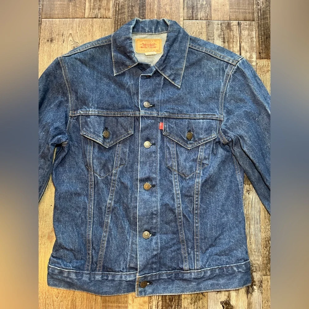 Vintage Levi's 70's 70505 0217 Type III Trucker Jacket Small e Sz 38 Made in USA - Picture 2 of 15